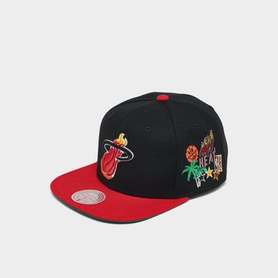 Mitchell & Ness NBA Miami Heat Patch Overload Snapback Hat