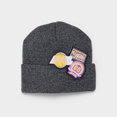 Mitchell & Ness Los Angeles Lakers NBA Patch Knit Beanie Hat