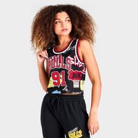 Mitchell & Ness Women's Chicago Bulls Dennis Rodman #91 NBA Cropped Je