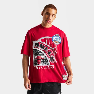 Men's Mitchell & Ness Chicago Bulls NBA Logo Blast Graphic T-Shirt