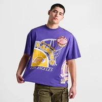 Men's Mitchell & Ness Los Angeles Lakers NBA Logo Blast Graphic T-Shirt