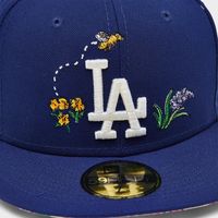 New Era 59FIFTY MLB Los Angeles Dodgers Watercolor Floral Fitted Hat 7 3/4