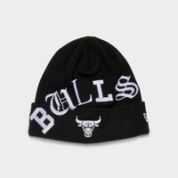 New Era Chicago Bulls NBA Blackletter Knit Beanie Hat