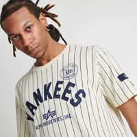 NEW ERA Men's New Era x Alpha Industries York Yankees MLB Pinstripe T-Shirt