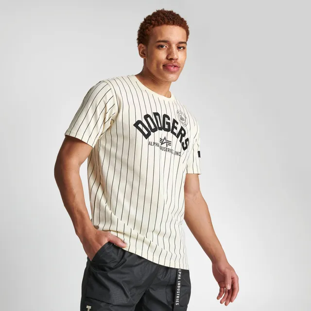 NEW ERA Men's New Era x Alpha Industries Chicago White Sox MLB Pinstripe T- Shirt