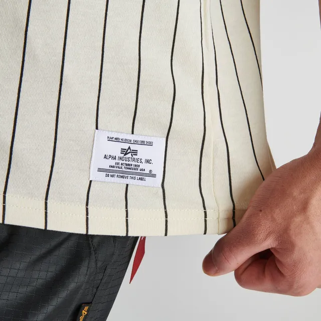 NEW ERA Men's New Era x Alpha Industries Chicago White Sox MLB Pinstripe T- Shirt