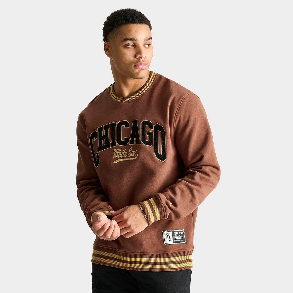 Men's New Era Chicago White Sox MLB Letterman Crewneck Sweatshirt