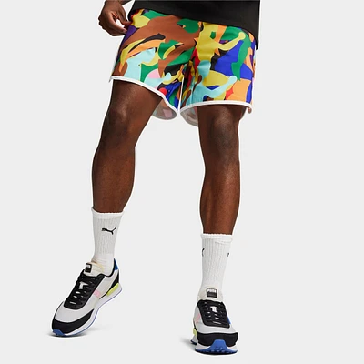 Men's Puma Classics Love Marathon Allover Print Shorts