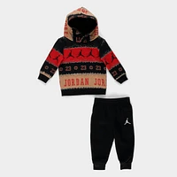 Infant Jordan Essentials Holiday Pullover Hoodie and Jogger Pants Set