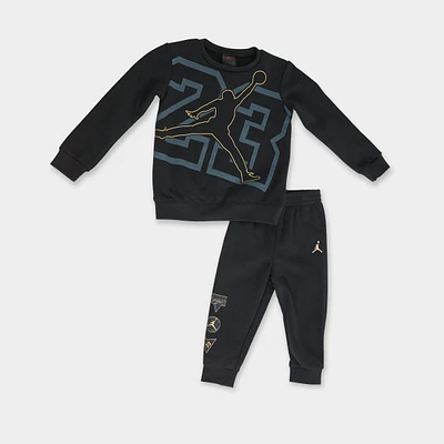 Infant Jordan See Me Shine Crewneck and Jogger Pants Set