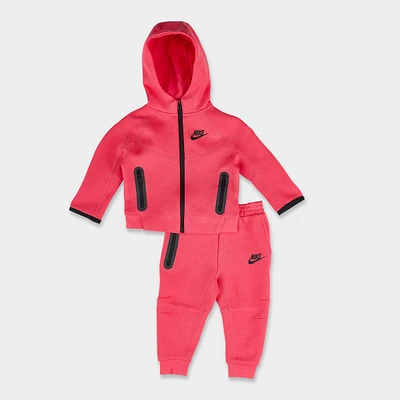 Girls' Infant Nike Sportswear Tech Fleece Full-Zip Hoodie and Jogger Pants Set