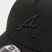 New Era Atlanta Braves MLB 9FORTY Black Snapback Hat