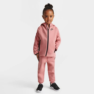 Girls' Toddler Nike Sportswear Tech Fleece Full-Zip Hoodie and Jogger Pants Set
