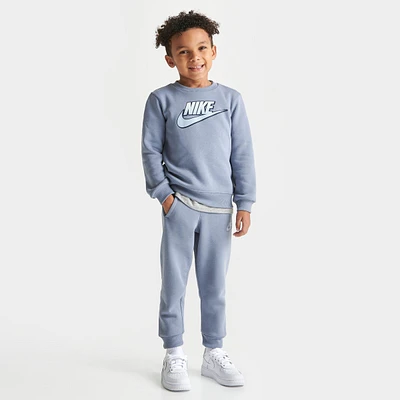 Kids' Toddler Nike Futura Crewneck Sweatshirt and Jogger Pants Set