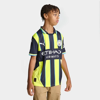 Kids' Puma Man City 24-25 Away Soccer Jersey