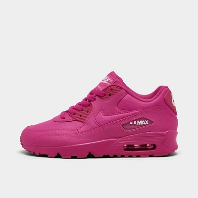 Girls' Big Kids' Nike Air Max 90 Leather Casual Shoes