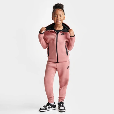 Girls' Little Kids' Nike Sportswear Tech Fleece Full-Zip Hoodie and Jogger Pants Set