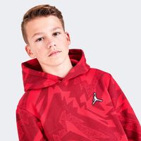 NIKE Kids' Jordan Essentials Allover Print Fleece Pullover Hoodie |  Foxvalley Mall