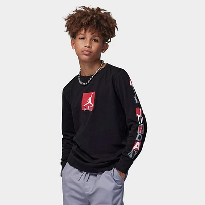 Kids' Jordan Air Stacked Long-Sleeve T-Shirt