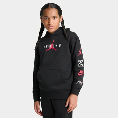 Kids' Jordan Multi Logo Pullover Hoodie