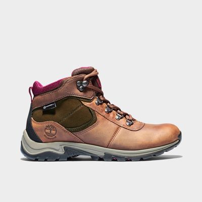 Women's Timberland Mt. Maddsen Mid Waterproof Hiking Boots (Wide Width D)