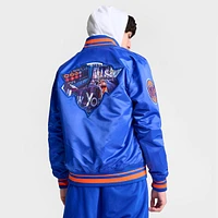 Men's Pro Standard New York Knicks NBA Embroidered NYC Graphic Satin Jacket