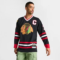 Men's Mitchell & Ness Blue Line Chris Chelios Chicago Blackhawks NHL 97-98 Alternate Hockey Jersey