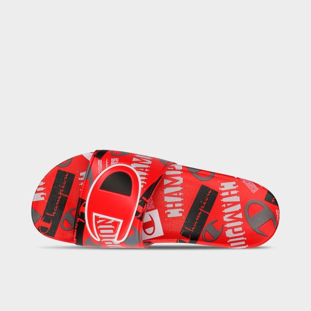 champion slides finish line