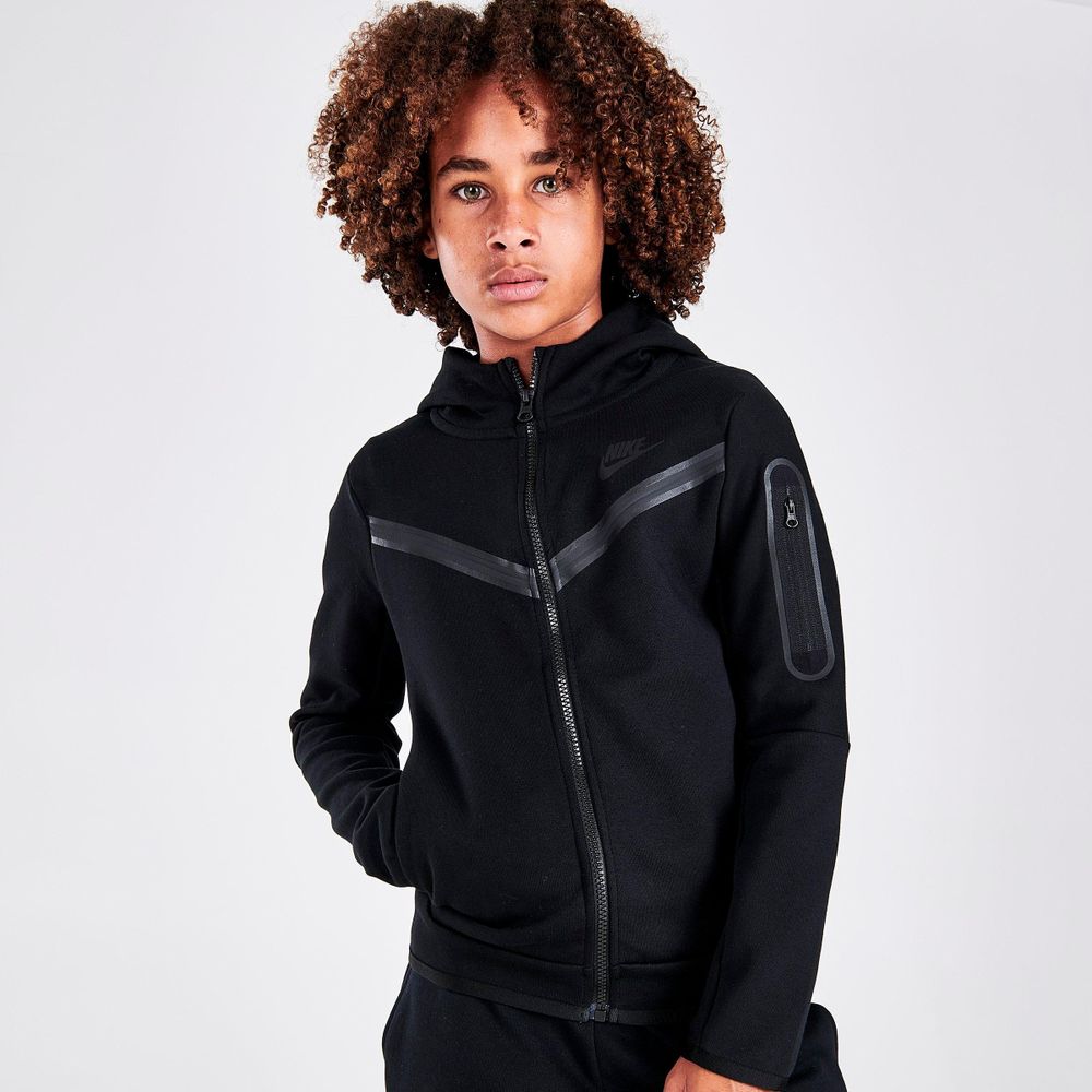 Nike Sportswear Tech Fleece Big Kids' (Boy's) Winterized Full-Zip Hoodie.