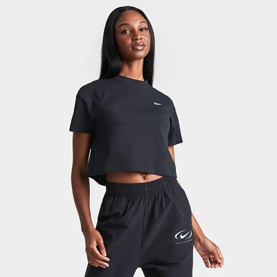 Women's Nike Solo Swoosh Essential Cropped T-Shirt
