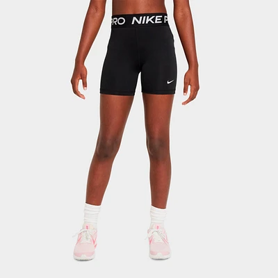 Girls' Big Kids' Nike Pro High-Waisted Bike Shorts