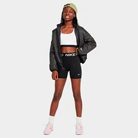 Girls' Big Kids' Nike Pro High-Waisted Bike Shorts