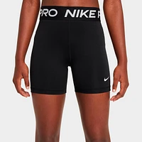 Girls' Big Kids' Nike Pro High-Waisted Bike Shorts