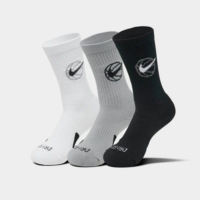 Nike Everyday Crew Basketball Socks (3-Pack)
