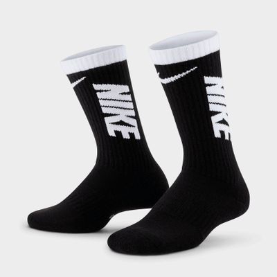 Kids’ Nike Everyday Cushioned Crew Socks (3-Pack)
