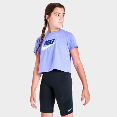 Girls' Nike Sportswear Cropped Futura T-Shirt