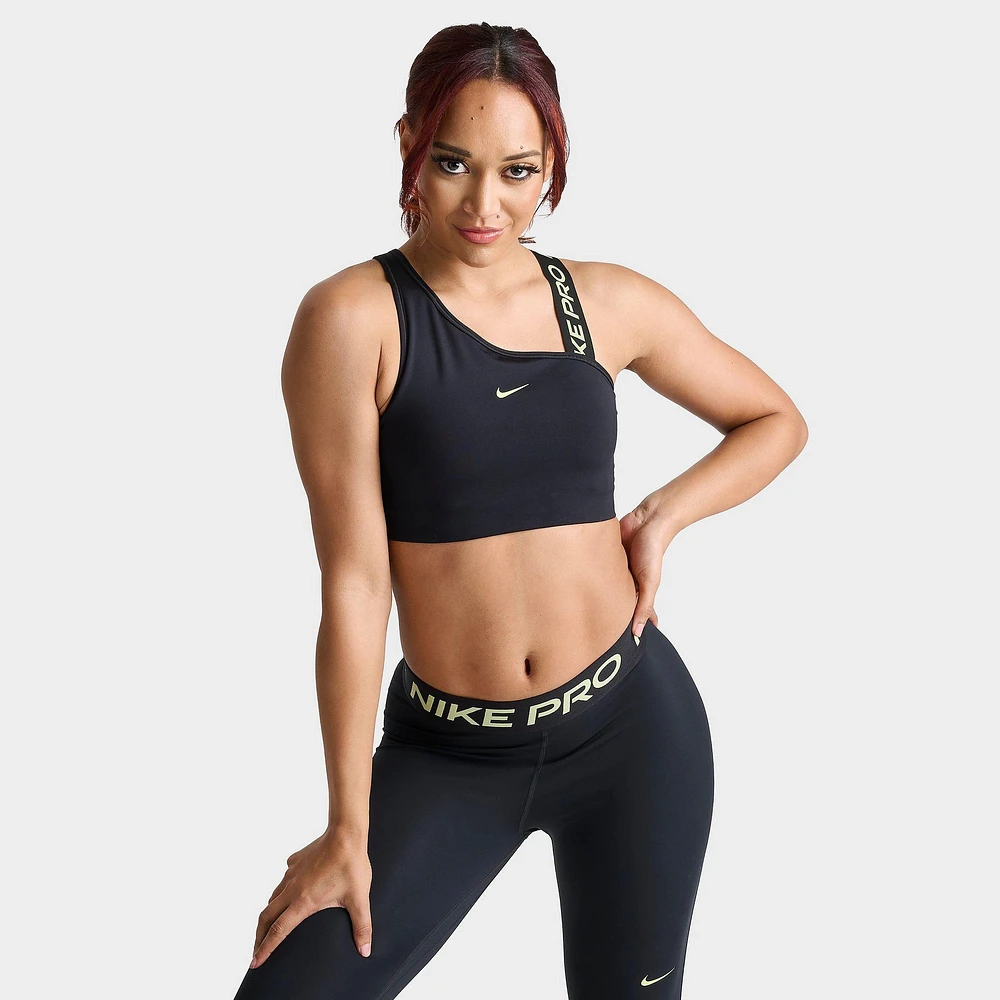 Women's Nike Pro Dri-FIT Swoosh Asymmetrical Medium-Support Sports Bra