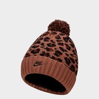 Women's Nike Sportswear Leopard Print Pom Beanie Hat
