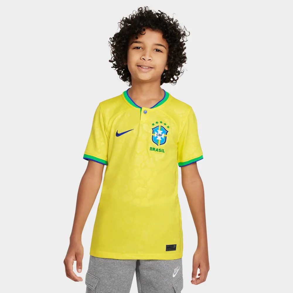 NIKE Kids' Nike Brazil 22-23 Stadium Home Soccer Jersey