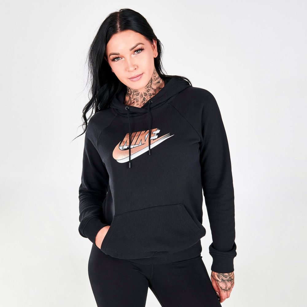 womens nike metallic hoodie