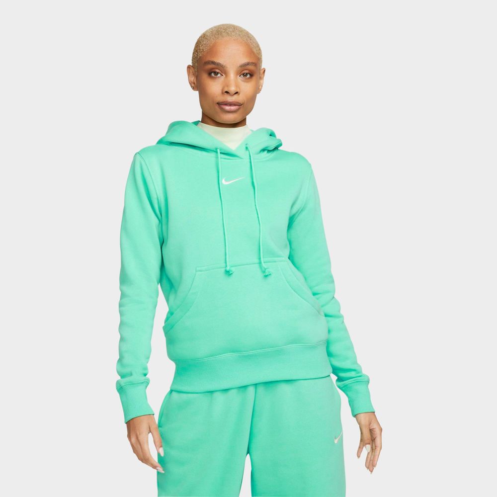 Nike Womens Phoenix Fleece Hoodie - Green