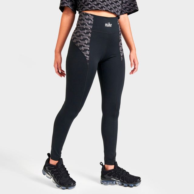 Buy Nike Blue Dri-FIT One Icon Clash Mid-Rise Leggings from Next