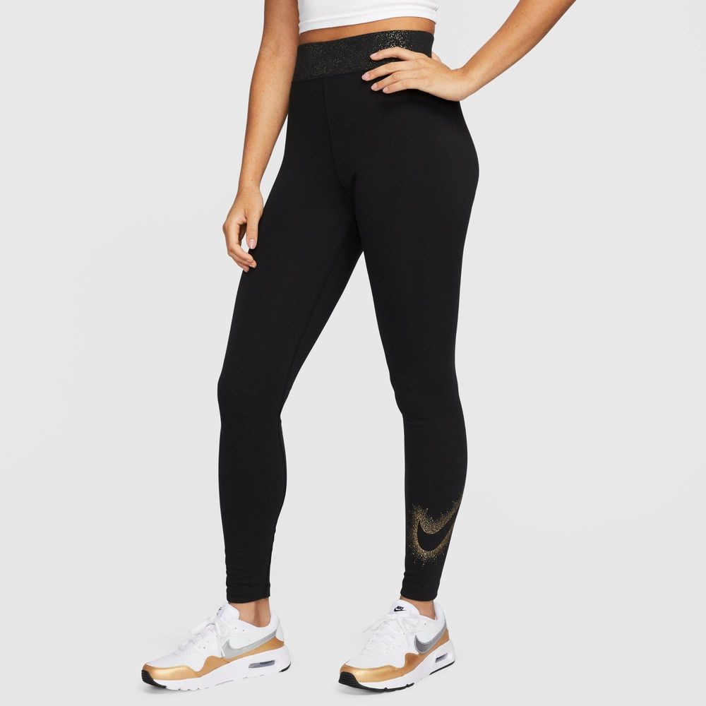 NEW Nike Femme High Rise Black Gold JDI Just Do It Leggings pants