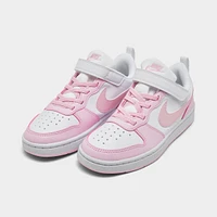 Girls' Little Kids' Nike Court Borough Low Recraft Stretch Lace Casual Shoes