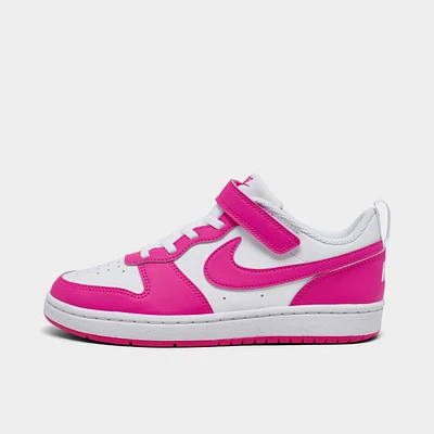 Girls' Little Kids' Nike Court Borough Low Recraft Stretch Lace Casual Shoes