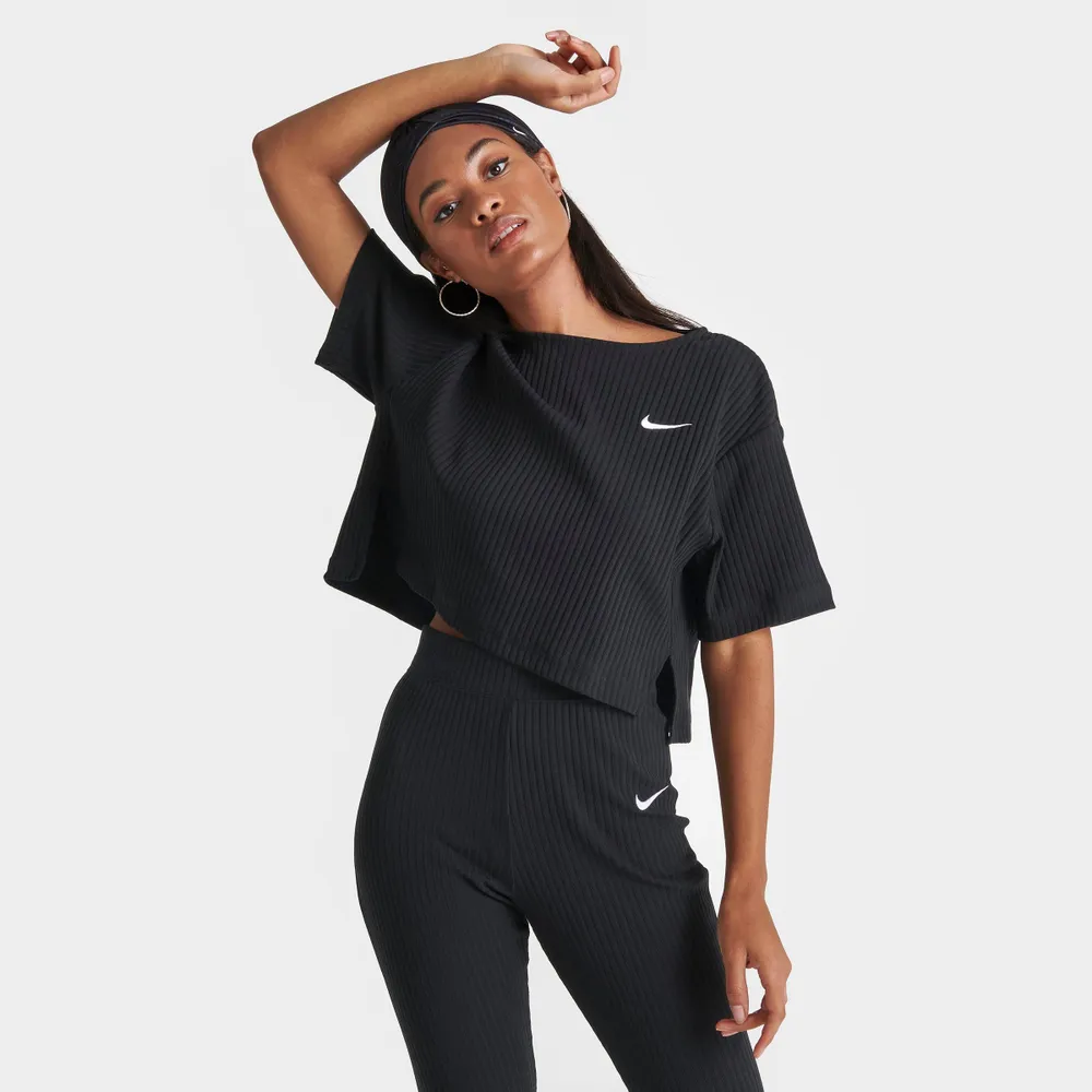 NIKE Women\'s Nike Ribbed Jersey Short-Sleeve T-Shirt | Hamilton Place