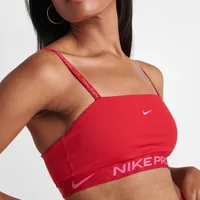 Nike Pro Indy Women's Light-Support Padded Bandeau Sports Bra.