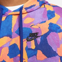 Men's Nike Club Fleece Allover Print French Terry Pullover Hoodie