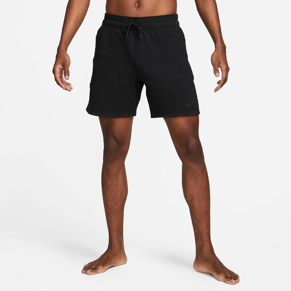 Men's Nike Yoga Textured Dri-FIT 7" Unlined Shorts