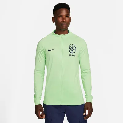 Men's Nike Brazil Strike Dri-FIT Knit Soccer Track Jacket